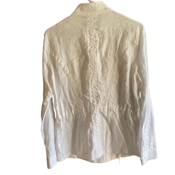 J.McLaughlin Long Sleeve Button Down linen top- NWT - Picture 2 of 8